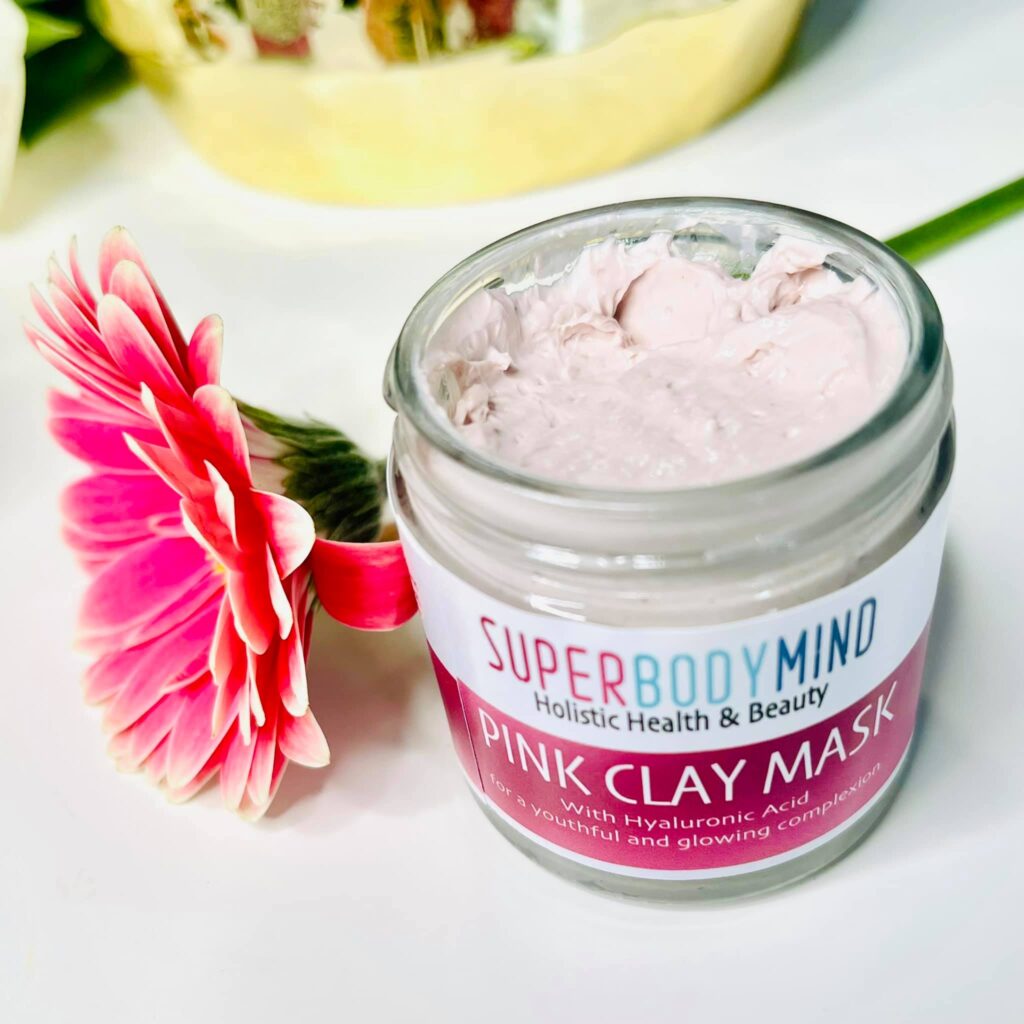 Pink Clay Face Mask Ⓥ 50ml - Image 4